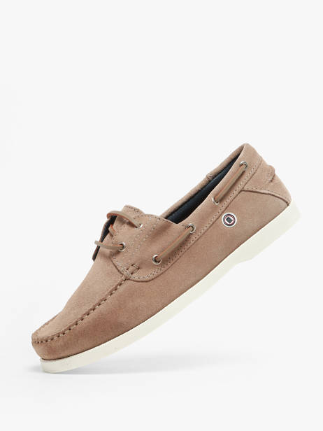 Chaussures Bateau En Cuir Serge blanco Beige men CHA2108A vue secondaire 1