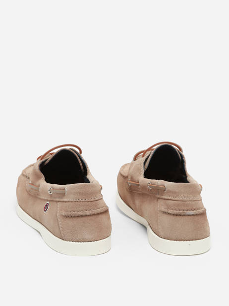 Chaussures Bateau En Cuir Serge blanco Beige men CHA2108A vue secondaire 3