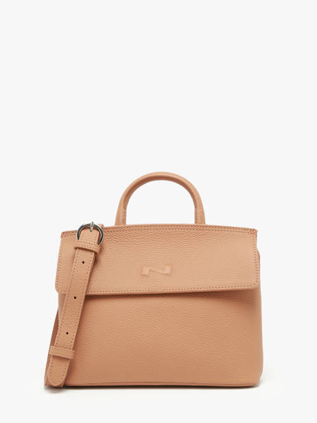 Sac Bandoulière Calie Cuir Nathan baume Marron nathan 19