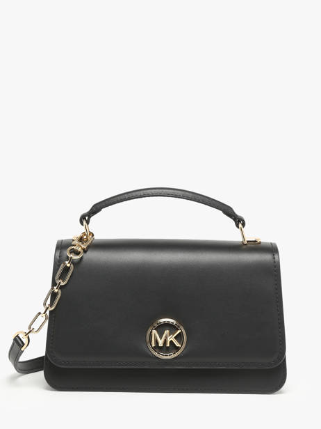 Sac BandouliÃ¨re Delancey Cuir Michael kors Noir delancey T4GD8S6L
