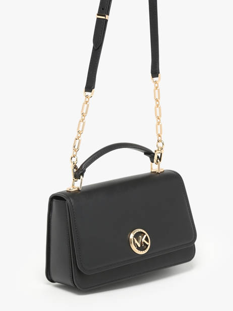 Sac BandouliÃ¨re Delancey Cuir Michael kors Noir delancey T4GD8S6L vue secondaire 2
