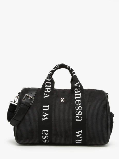 Sac Porté épaule A4 Velours Vanessa wu Noir velours MA0085