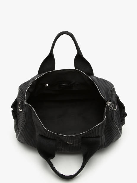 Sac Porté épaule A4 Velours Vanessa wu Noir velours MA0085 vue secondaire 3