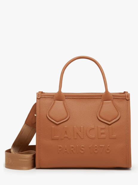 Cabas ZippÃ© S Jour Cuir Lancel Marron jour A12995