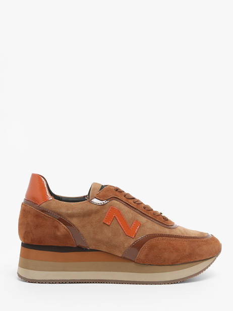 Sneakers En Cuir Nathan baume Marron accessoires 242S2603