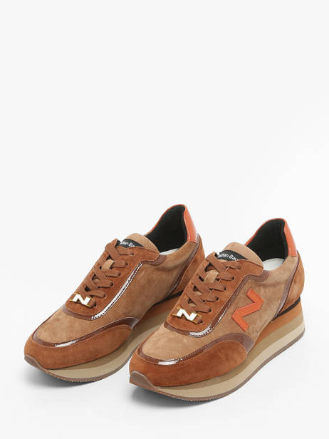 Sneakers En Cuir Nathan baume Marron accessoires 242S2603 vue secondaire 2