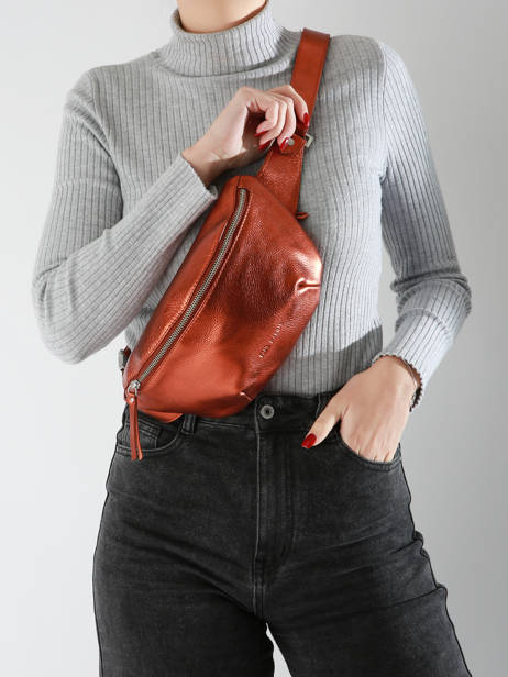 Sac Banane Ginger Cuir Paul marius Marron ginger BANANGIN vue secondaire 1