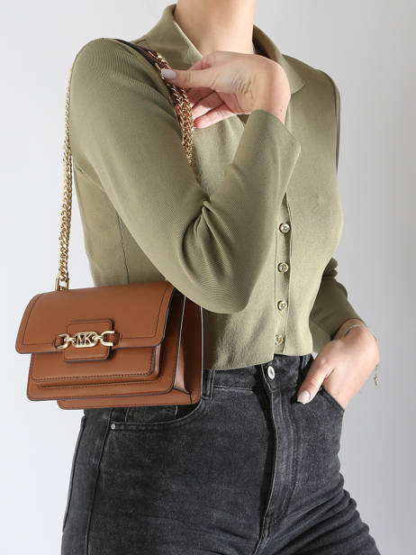 Sac Bandoulière Heather Cuir Michael kors Marron heather S2G7HC0L vue secondaire 1