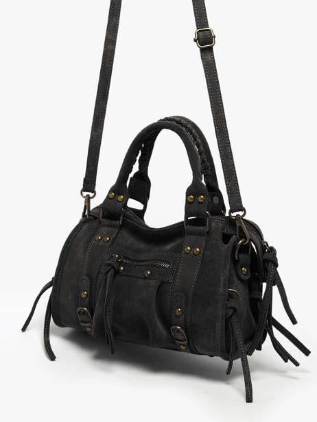 Sac Bandoulière Velvet Milano Noir velvet VE24093 vue secondaire 2