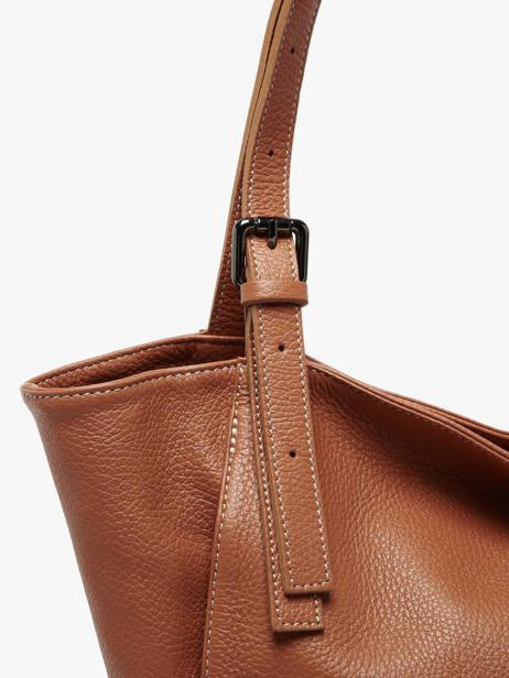 Sac à Main Caviar Cuir Milano Marron caviar CA24066 vue secondaire 2