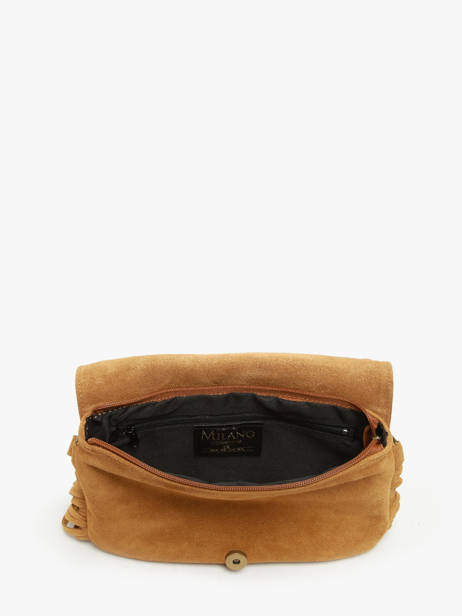 Sac Bandoulière Velvet Cuir Milano Marron velvet VE241115 vue secondaire 3