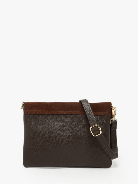 Sac Bandoulière Velvet Caviar Cuir Milano Marron velvet caviar VC24114 vue secondaire 4