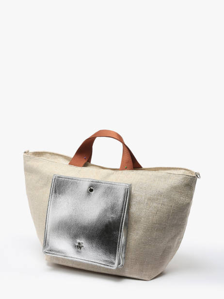 Sac Porté Main Estival Polyester Vanessa wu Argent estival MA0099 vue secondaire 2