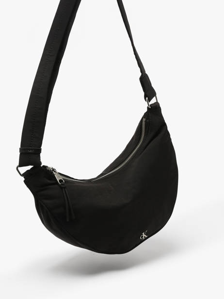 Sac Bandoulière Luna Nylon Calvin klein jeans Noir luna 4K3095G vue secondaire 2