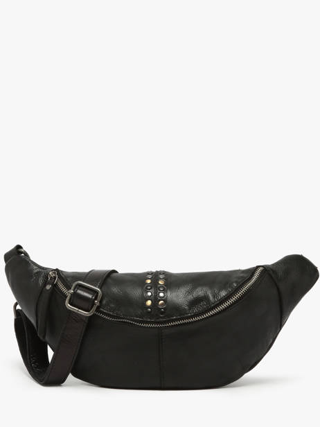 Sac Banane Heritage Cuir Biba Noir heritage HAK5L
