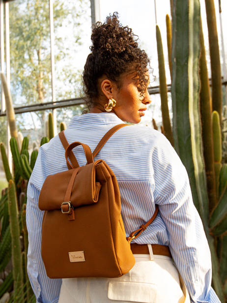 Sac à Dos Muscari Woomen Marron muscari WMUS25 vue secondaire 6