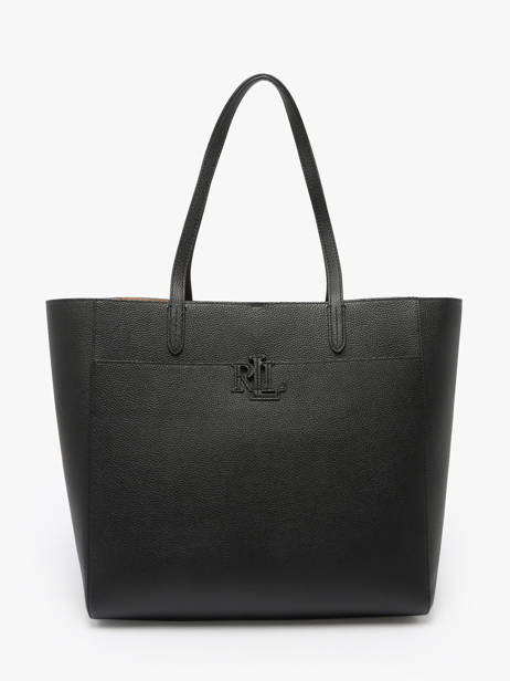 Sac Porté épaule Cameryn Cuir Lauren ralph lauren Noir cameryn 31960183