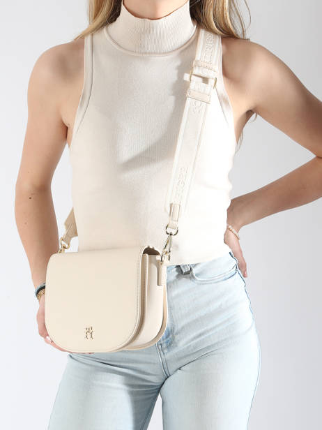 Sac Bandoulière Th Logotape Tommy hilfiger Blanc th logotape AW17184 vue secondaire 1