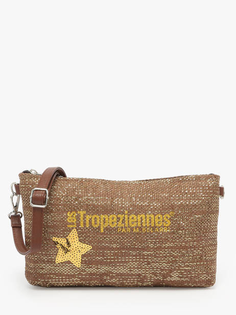 Sac BandouliÃ¨re Panama Papier Les tropeziennes Marron panama TZ02