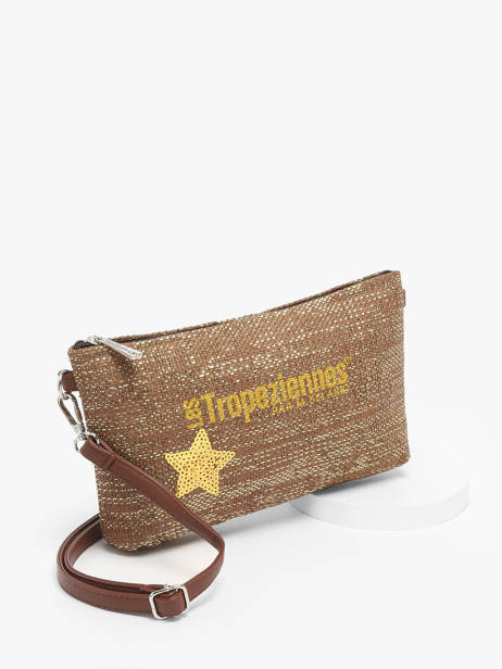 Sac BandouliÃ¨re Panama Papier Les tropeziennes Marron panama TZ02 vue secondaire 2