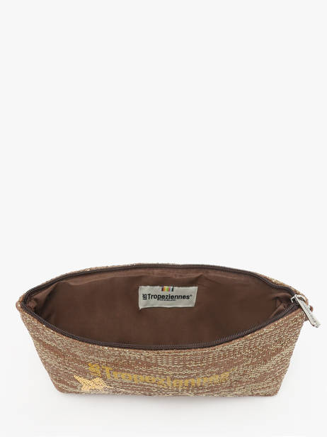 Sac BandouliÃ¨re Panama Papier Les tropeziennes Marron panama TZ02 vue secondaire 3