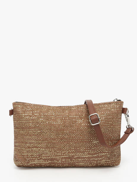 Sac BandouliÃ¨re Panama Papier Les tropeziennes Marron panama TZ02 vue secondaire 4