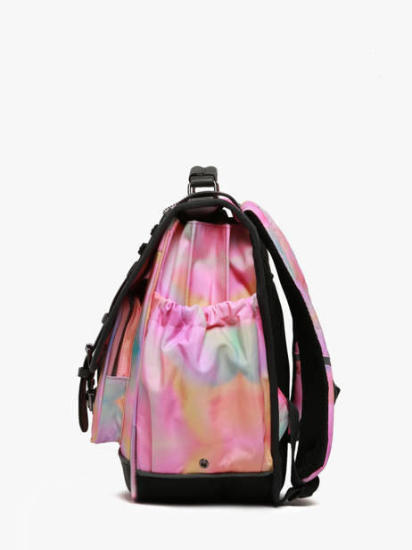 Cartable Enfant 3 Compartiments Cameleon Rose vintage fantasy CA41 vue secondaire 2