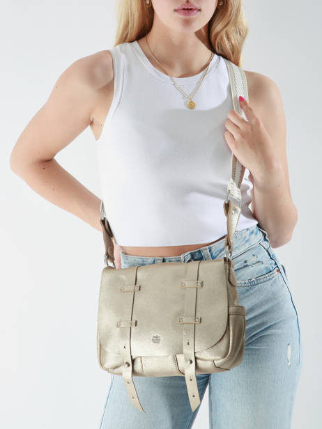 Sac Bandoulière Vintage Cuir Mila louise Argent vintage 30172X vue secondaire 1