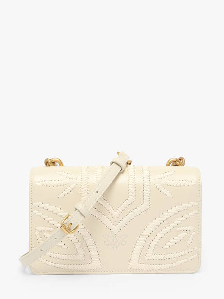Sac Bandoulière Love Bag Icon Cuir Pinko Beige love bag icon A2C3 vue secondaire 4