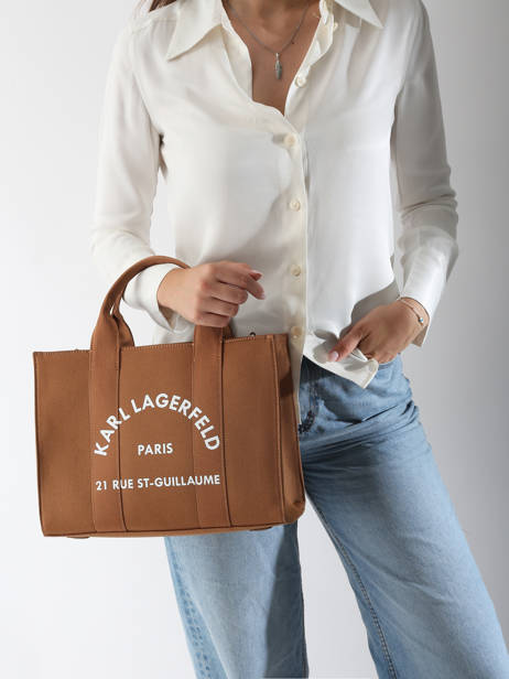 Sac Porté Main Rsg Coton Karl lagerfeld Marron rsg A1W50010 vue secondaire 1