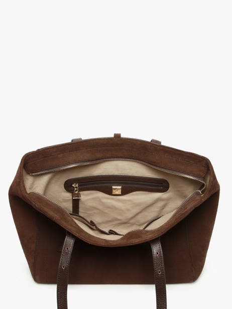 Shoulder Bag Altesse Suede Leather Etrier Brown altesse suede EASU088M other view 3