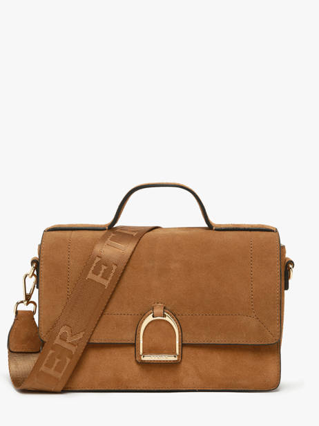 Sac Bandoulière Altesse Suede Etrier Marron altesse suede EASU048M