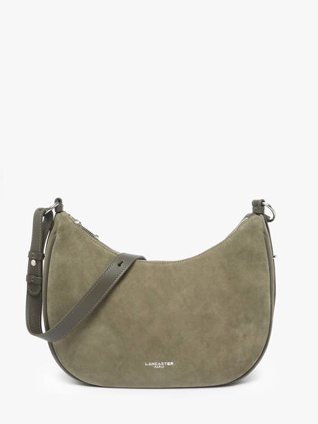 Sac Porté épaule Suede Cuir Lancaster Vert suede 82