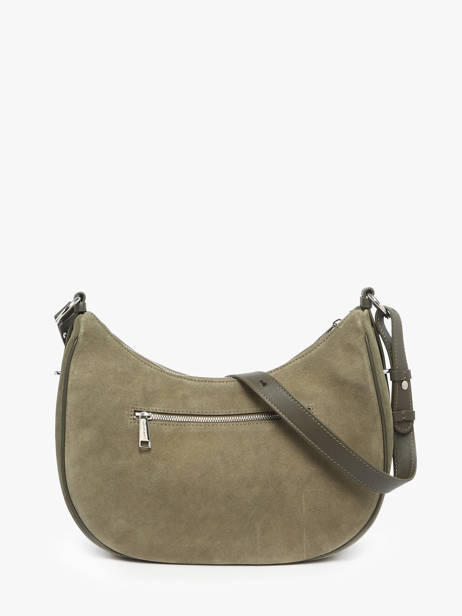 Sac Porté épaule Suede Cuir Lancaster Vert suede 82 vue secondaire 4