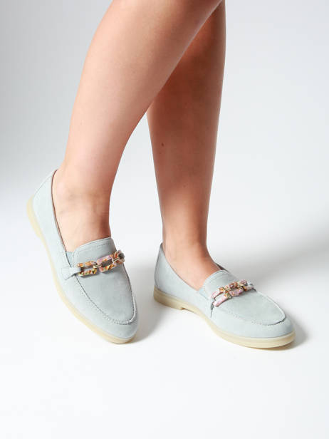 Mocassins En Cuir Remonte Bleu women 12 vue secondaire 1