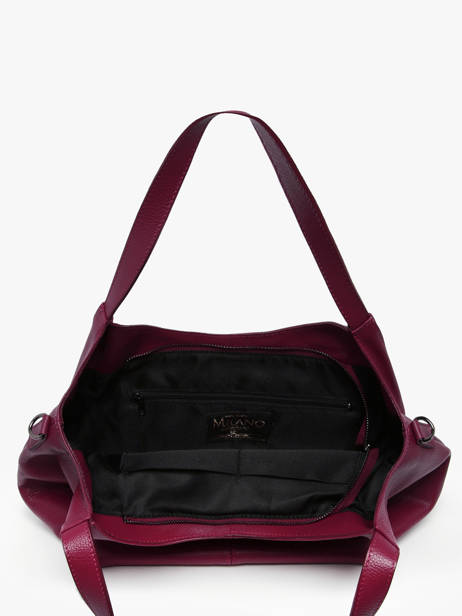 Sac Porté épaule Caviar Cuir Milano Rouge caviar CA25061 vue secondaire 3