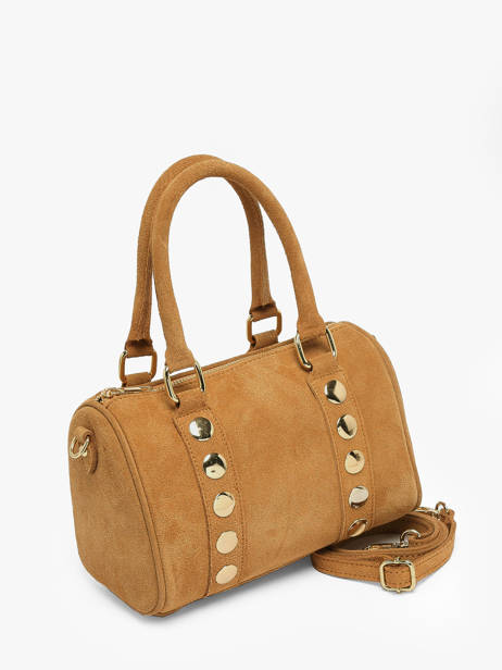 Sac à Main Velvet Cuir Milano Marron velvet VE25066 vue secondaire 2