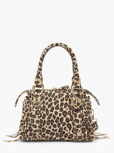 Sac Bandoulière Velvet Leopardo Cuir Milano Beige velvet leopardo VL24093 vue secondaire 4
