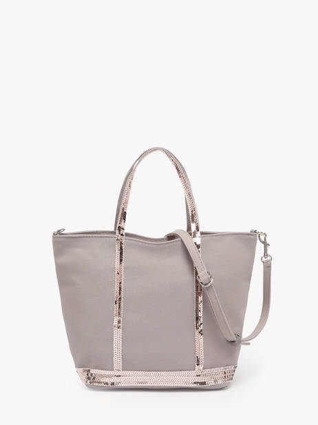 Petit Cabas Zippé Paillettes Vanessa bruno Gris cabas 1V40435 vue secondaire 4