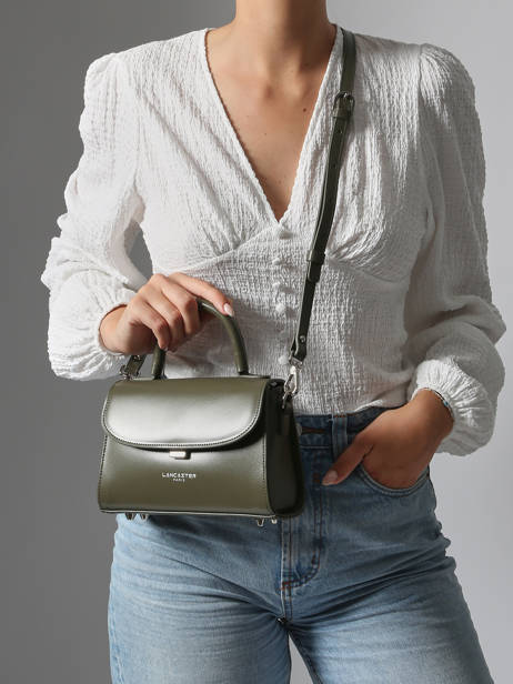 Sac Bandoulière S Suave Cuir Lancaster Vert suave even 16 vue secondaire 1