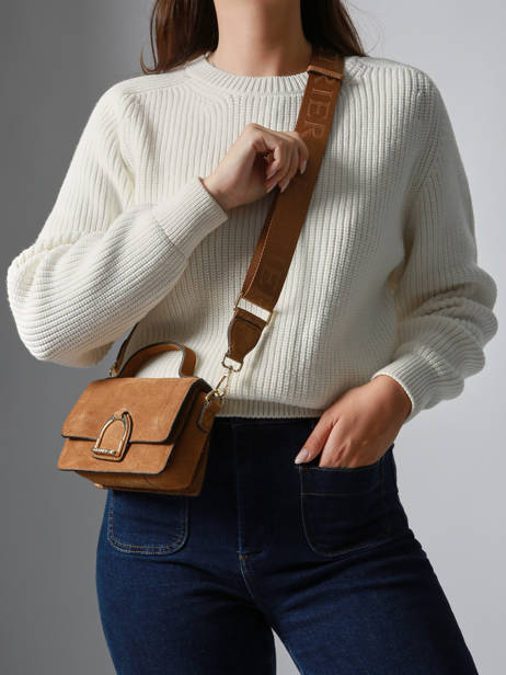 Sac Bandoulière Xs Altesse Suede Etrier Beige altesse suede EASU048X vue secondaire 1