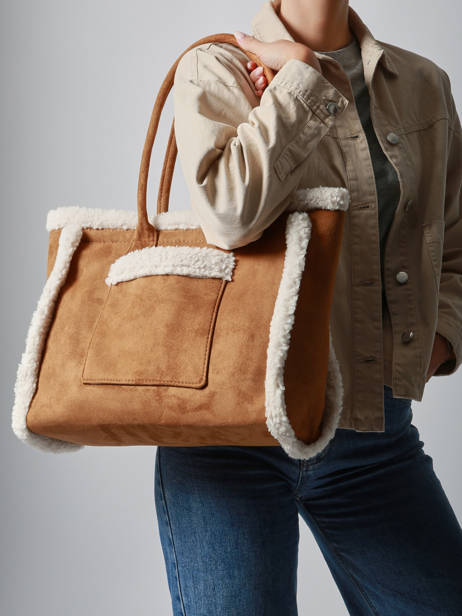 Sac Porté épaule A4 Sheep David jones Marron sheep CM7876 vue secondaire 1