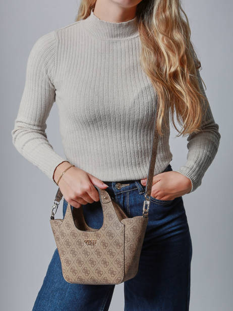 Sac Bandoulière Calista Guess Beige calista SG733475 vue secondaire 1