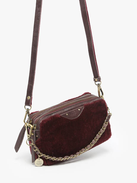 Sac Bandoulière Vintage Cuir Mila louise Rouge vintage 2367XFUC vue secondaire 1