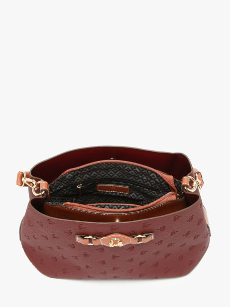 Sac Porté épaule Embossed Lulu castagnette Violet embossed YOUSRA vue secondaire 3