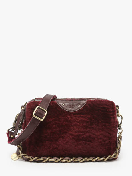 Sac Bandoulière Vintage Cuir Mila louise Rouge vintage 23673FUC