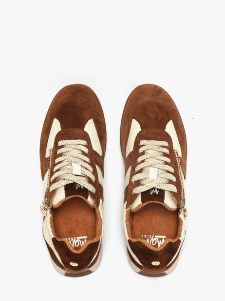 Sneakers En Cuir Mam'zelle Marron women CSGLO31 vue secondaire 3