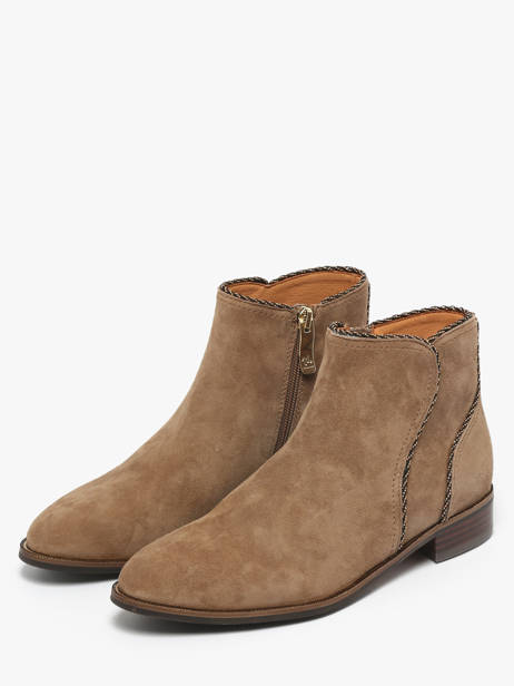 Bottines En Cuir Mam'zelle Beige women CSIRL61 vue secondaire 1