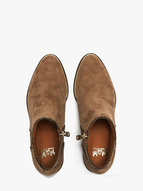 Bottines En Cuir Mam'zelle Beige women CSIRL61 vue secondaire 3