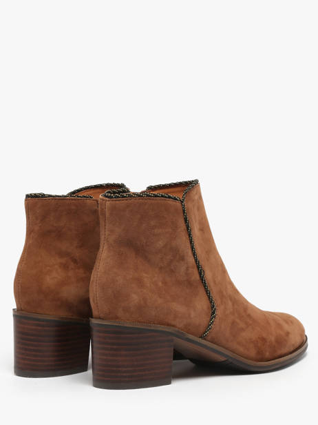 Bottines à Talon Tiglon En Cuir Mam'zelle Marron women CSIUY48 vue secondaire 2